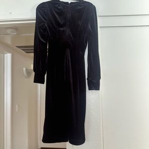 midi dress, velvet